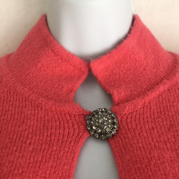 INC orange shrug cardi - Picture 3 of 9